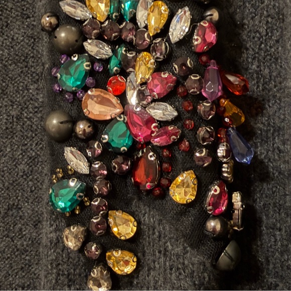 Zara Embelished Limited Edition floor length Cardigan Sweater, Oversized sz S - Picture 10 of 15